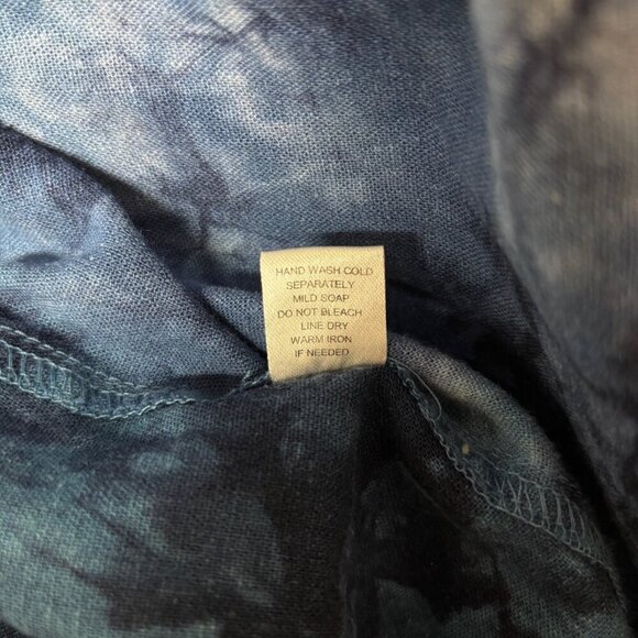 For Cynthia Womens Midi Linen Dress Size S Lagenlook Asymmetrical Cowl High Low - Picture 10 of 10